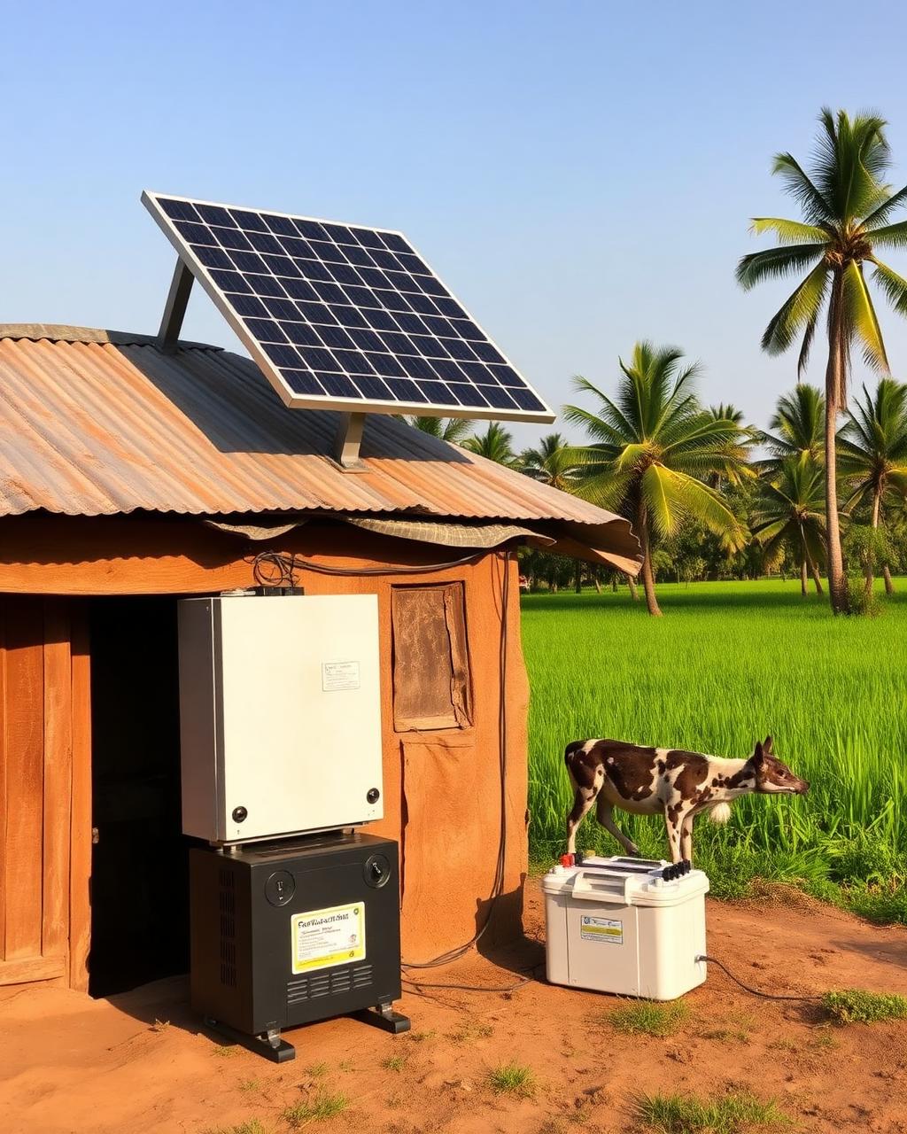 Off-grid solar installation